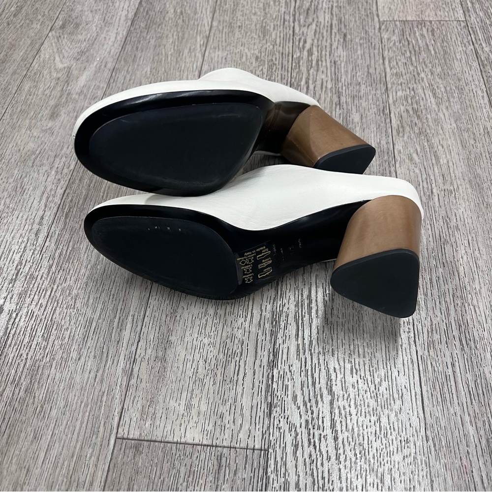 (AN-97) Rag & Bone Fei Mules in ANTQ White - Picture 3 of 3